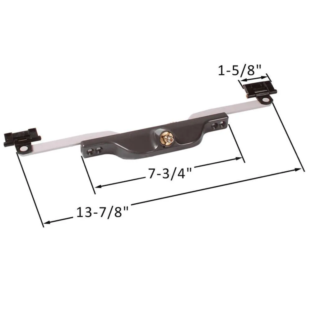 Truth Hardware Front Mount 13-1/8" Pivot Shoe Roto Awning Window Operator - Chestnut Bronze