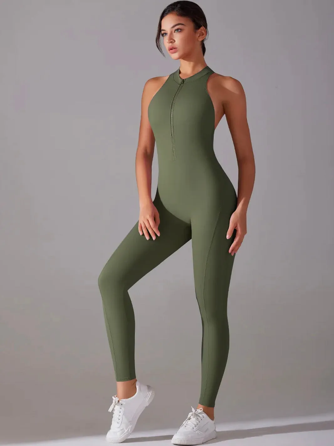 Tummy Control Butt Lifting Ruched Back Detail Shapewear Jumpsuit