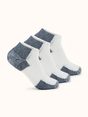 Unisex Maximum Cushion Low-Cut Running Socks (3 Pairs)