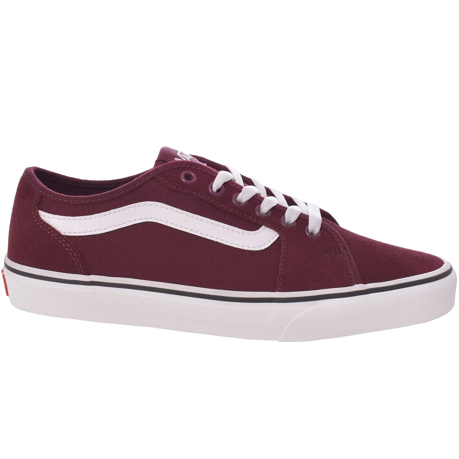 Vans Mens Filmore Decon Low Canvas Trainers - Red