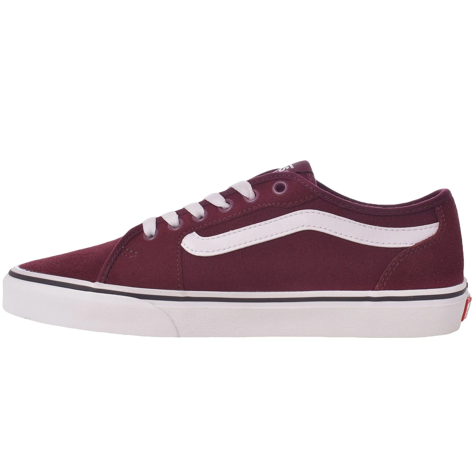 Vans Mens Filmore Decon Low Canvas Trainers - Red