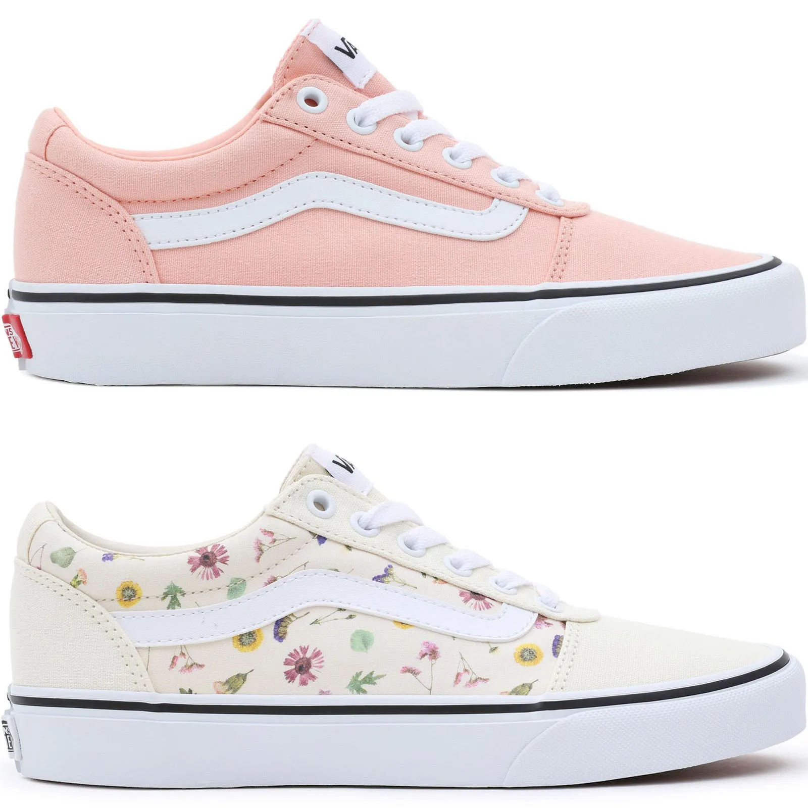 Vans Womens Ward Low Rise Lace Up Canvas Trainers