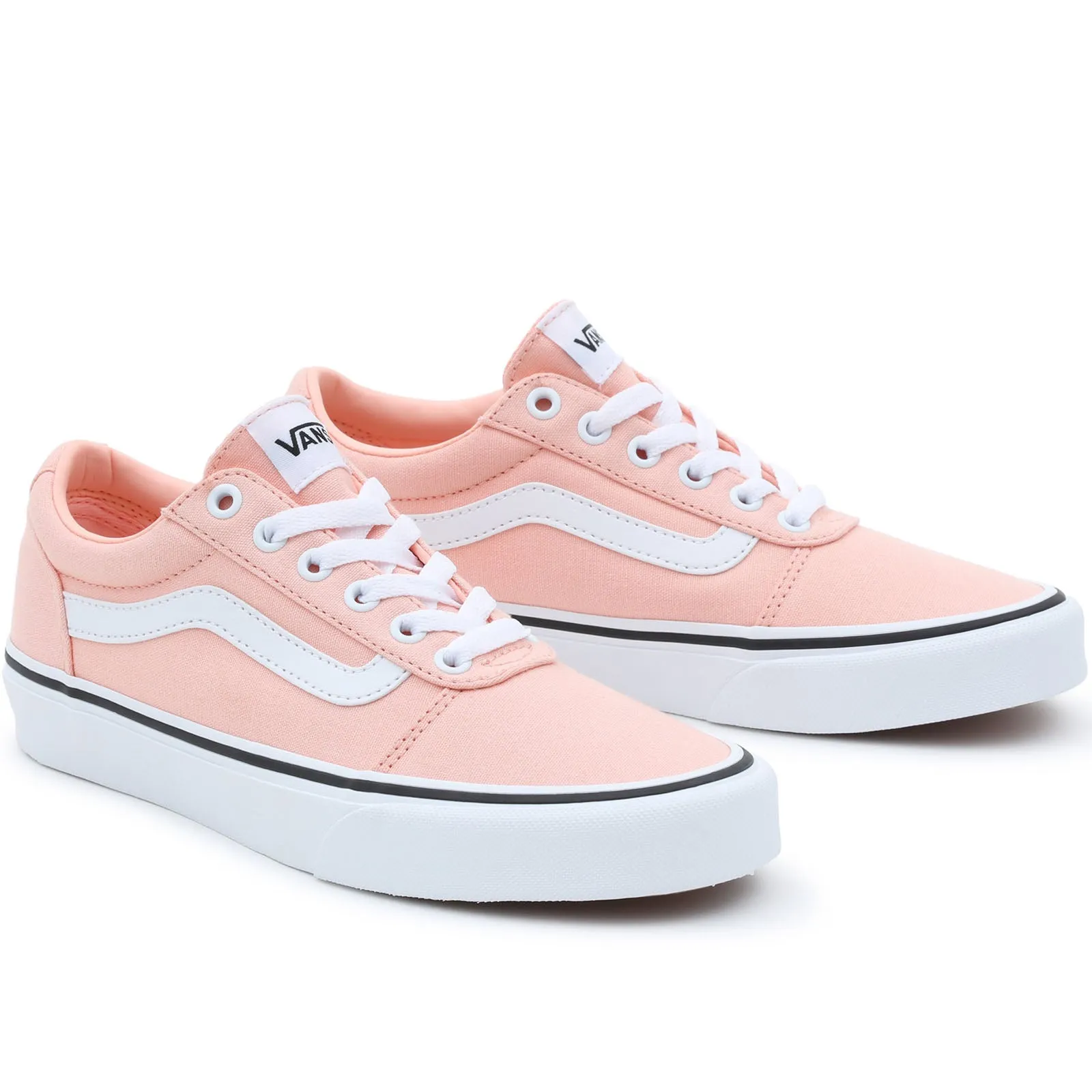 Vans Womens Ward Low Rise Lace Up Canvas Trainers