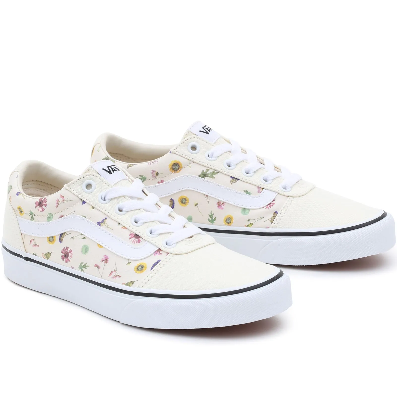 Vans Womens Ward Low Rise Lace Up Canvas Trainers