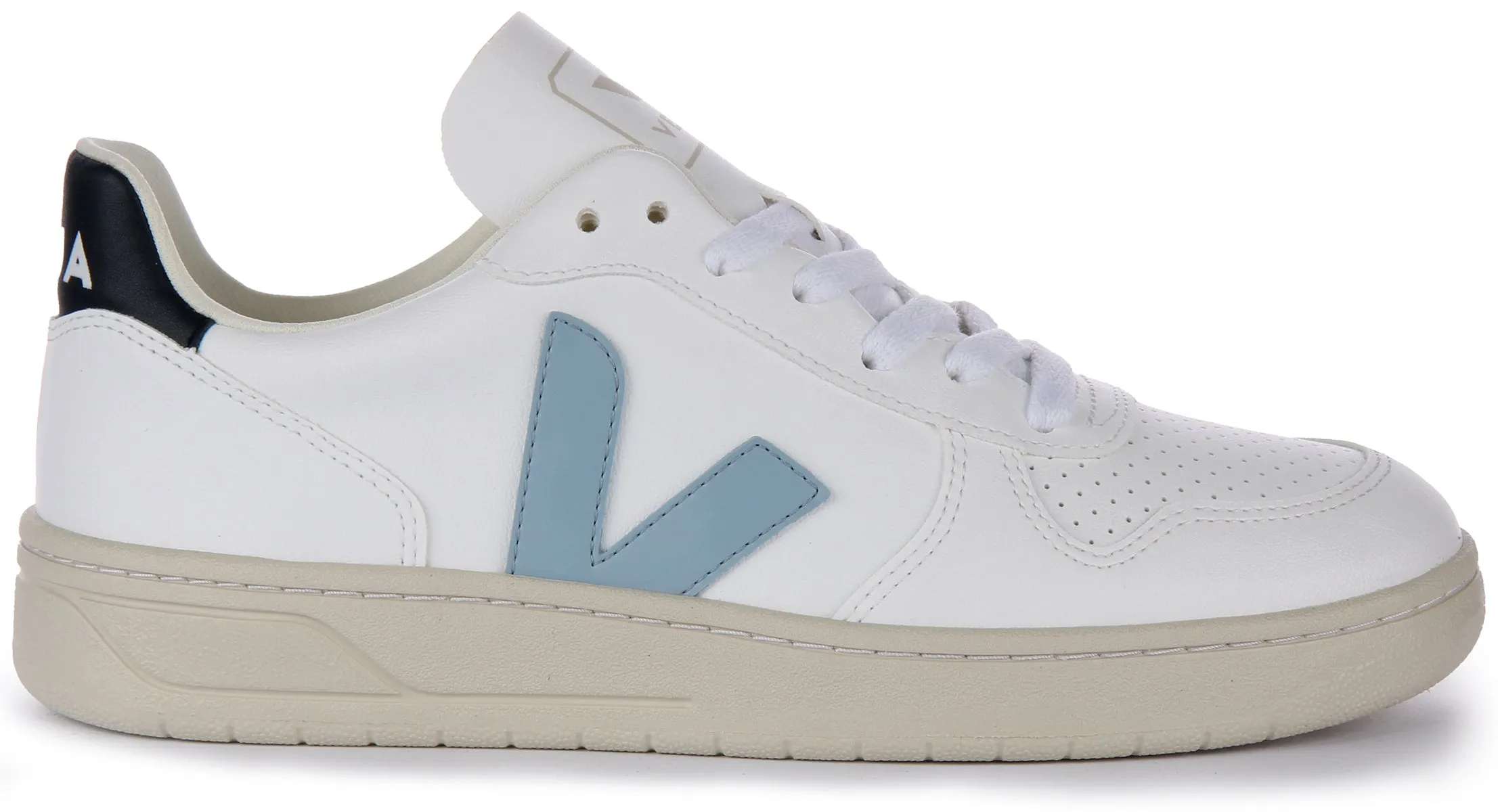 Veja V 10 Cwl In White Blue For Men