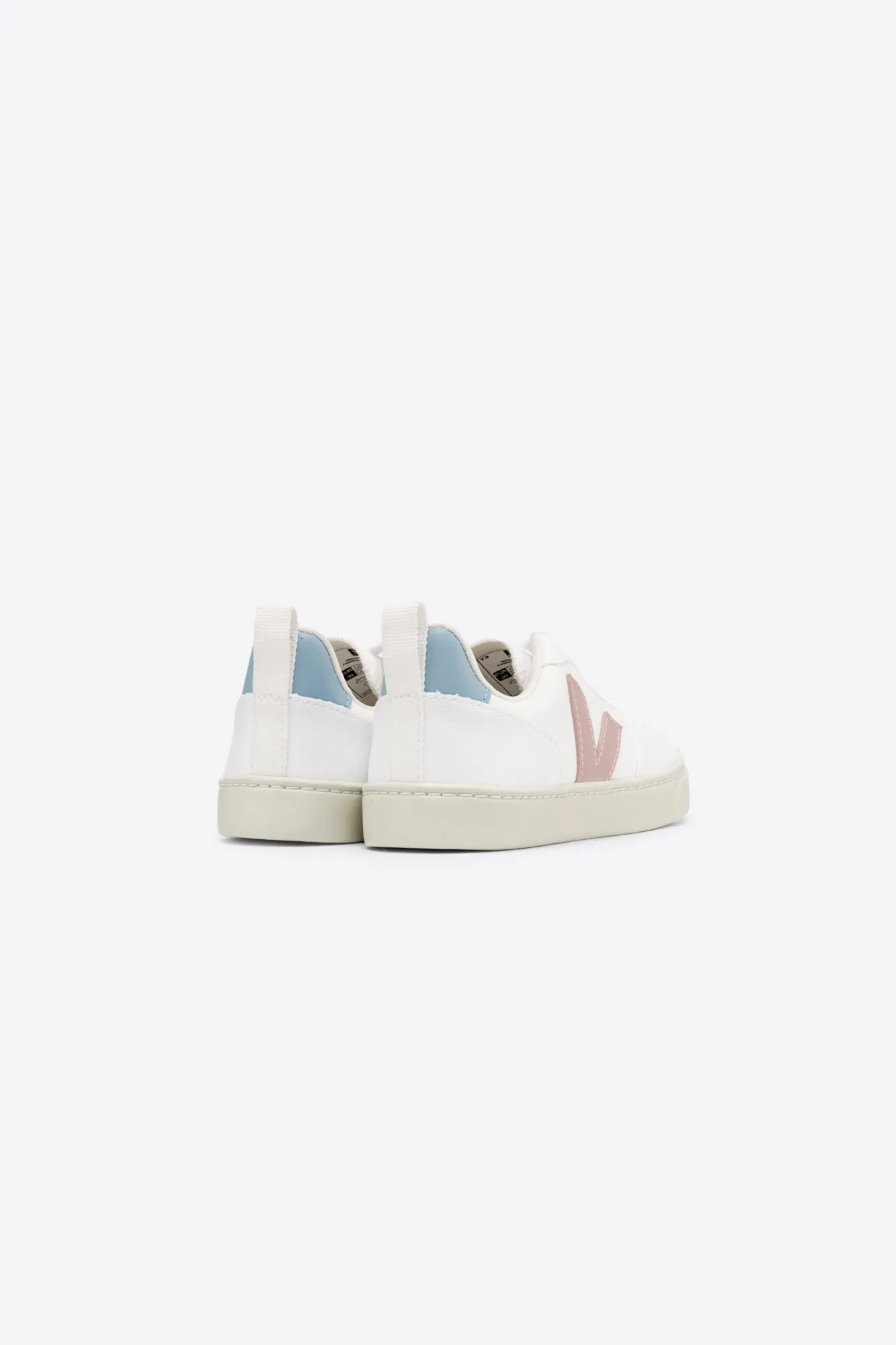 Veja V-10 Lace Girls White Babe Steel Trainer