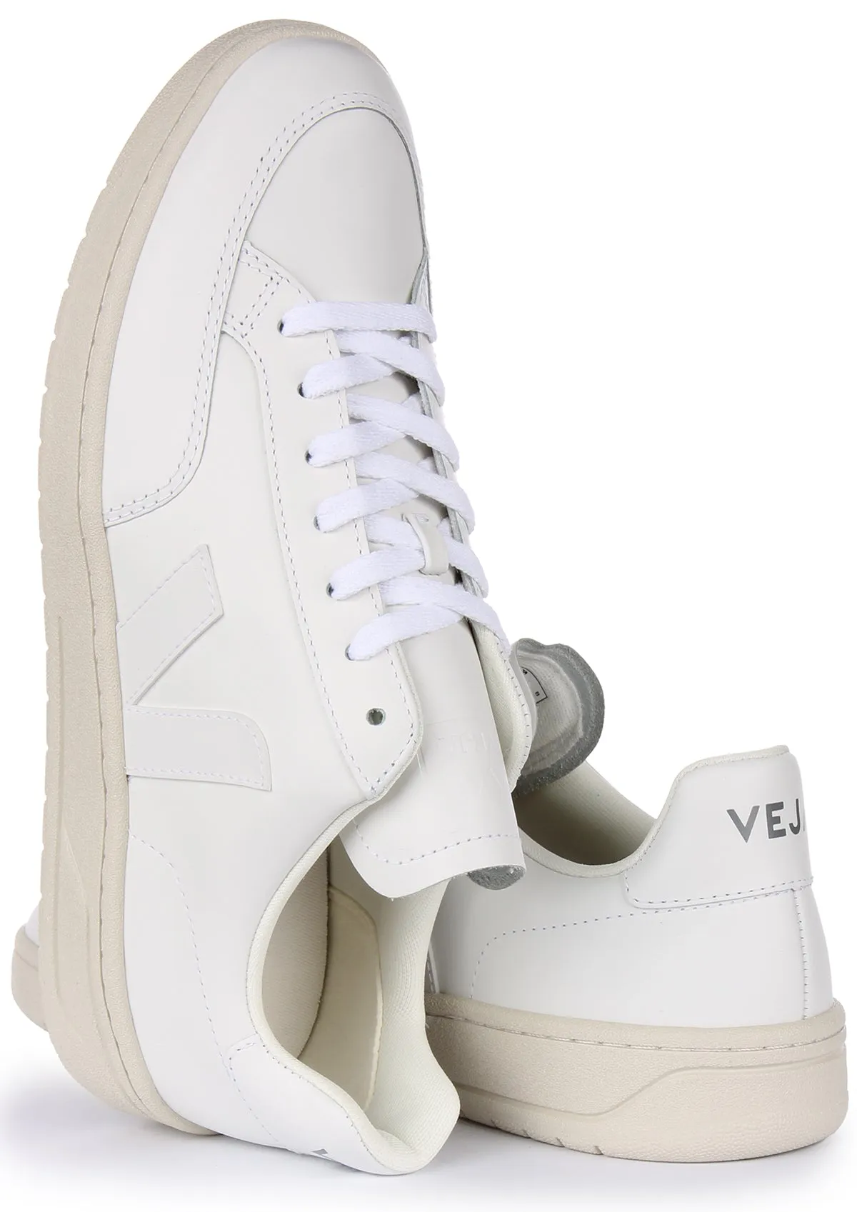 Veja V 12 Leather In White For Men