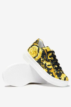 Versace Unisex Barocco Print Lace Up Trainers