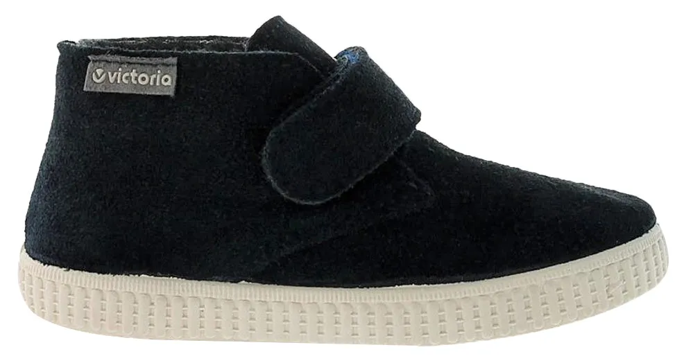 Victoria Safari Suede Hightop Navy Hook and Loop for Boy's and Girl's