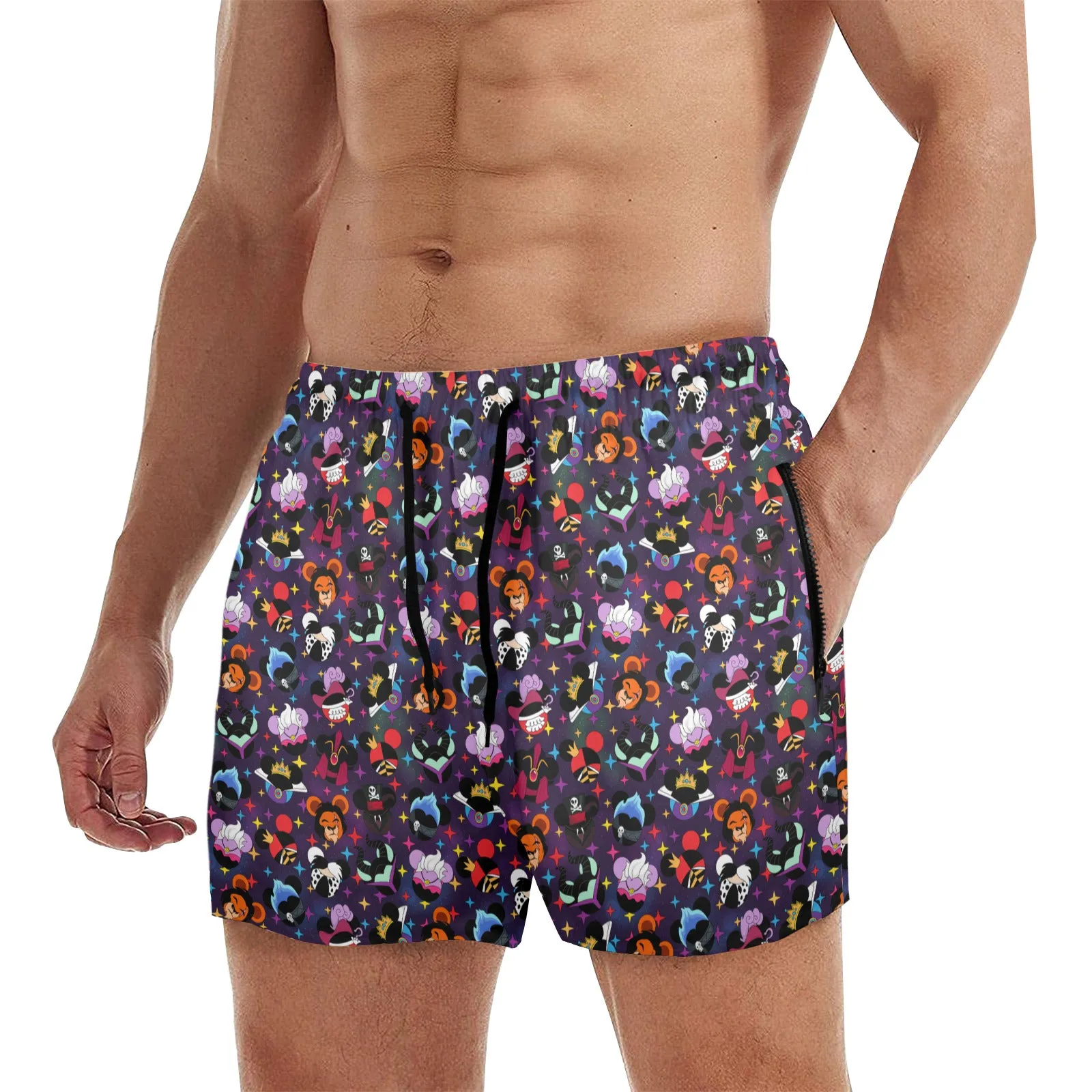 Villains Men's Quick Dry Athletic Shorts