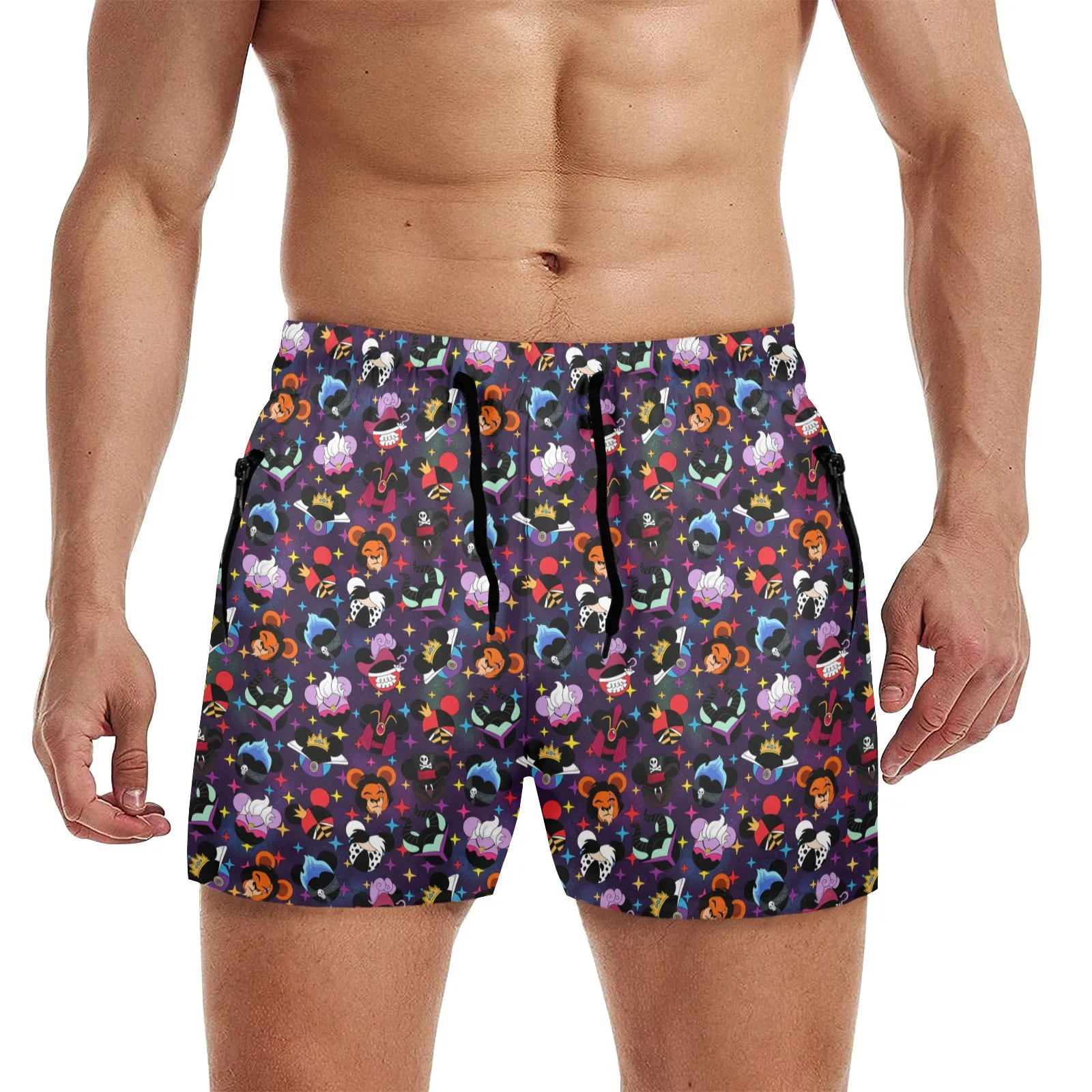 Villains Men's Quick Dry Athletic Shorts