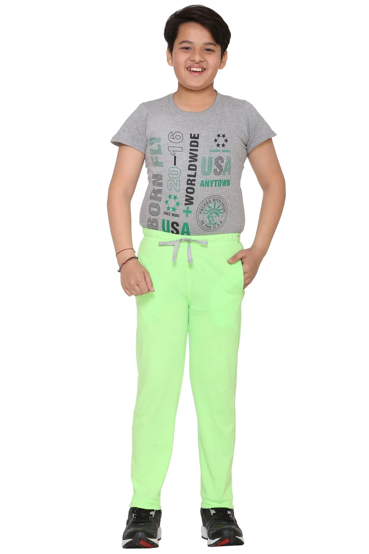 Vimal Jonney Kids's Green Trackpants