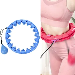 Weighted Fitness Hoop Abdomen Circle, Specification: 19 Knots (Blue)