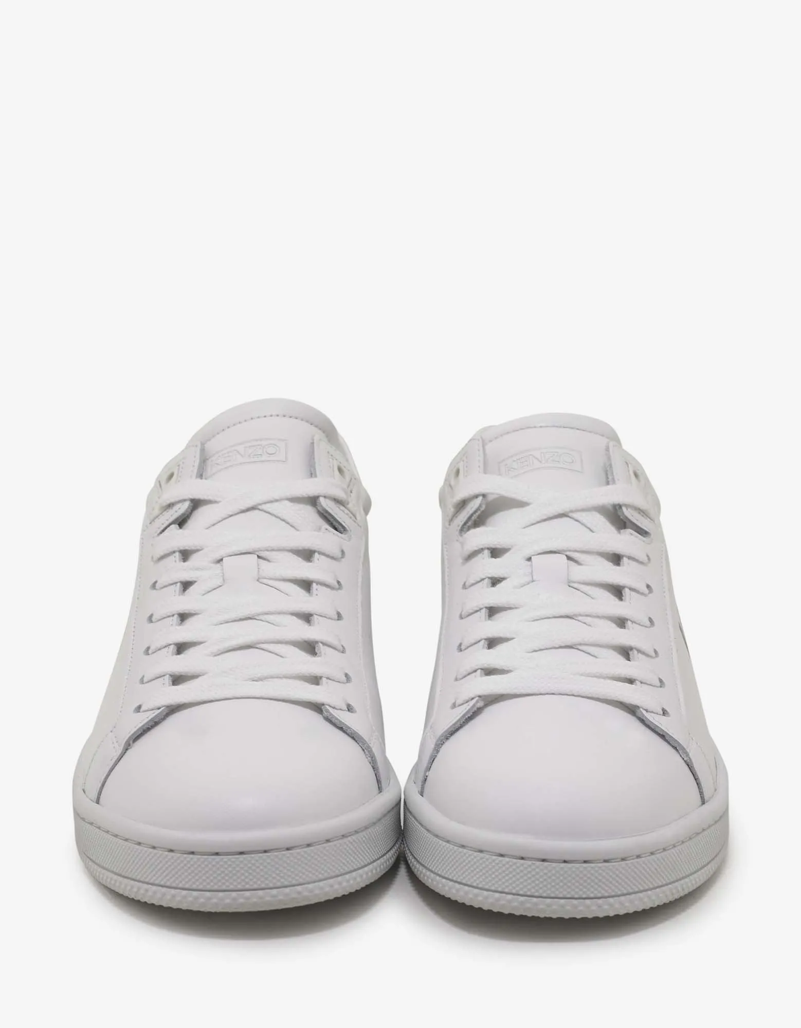 White Leather Tennix Trainers -