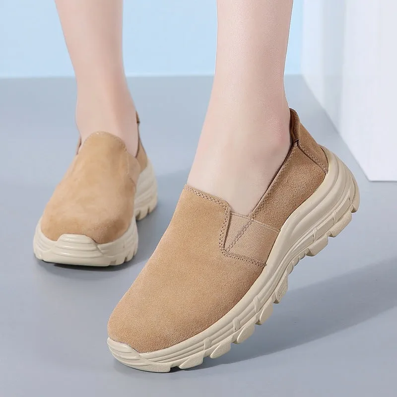 Women's Suede Slip-on Sports Casual Shoes & women's casual sneakers