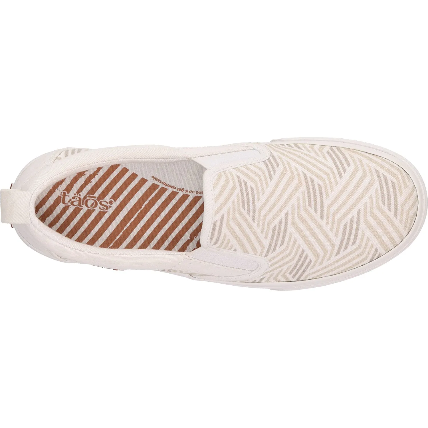 Women's Taos Rubber Soul Geo Print White Canvas