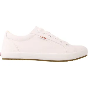 Women's Taos Star White/White Canvas