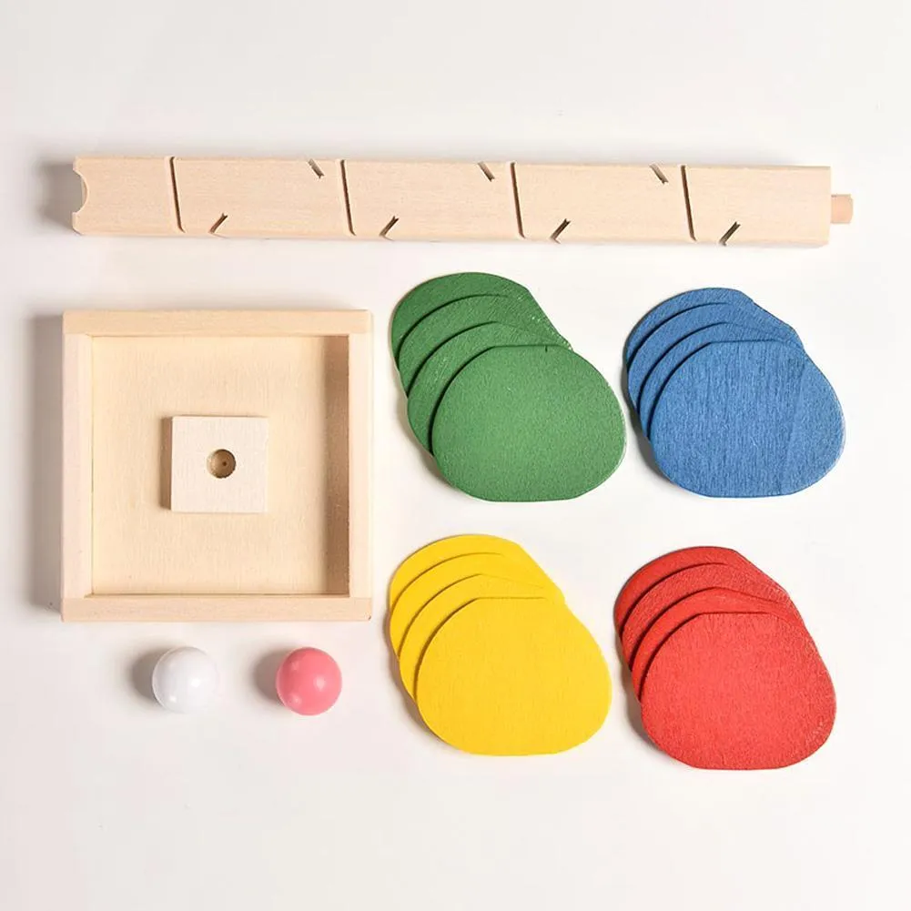 Wooden Marble Run Toy