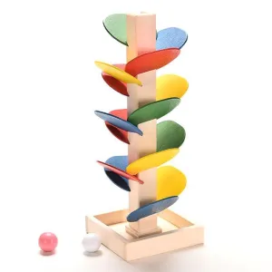 Wooden Marble Run Toy