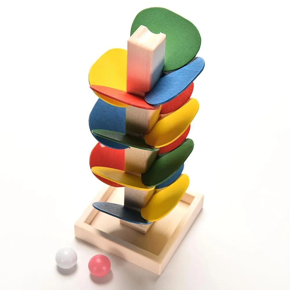 Wooden Marble Run Toy