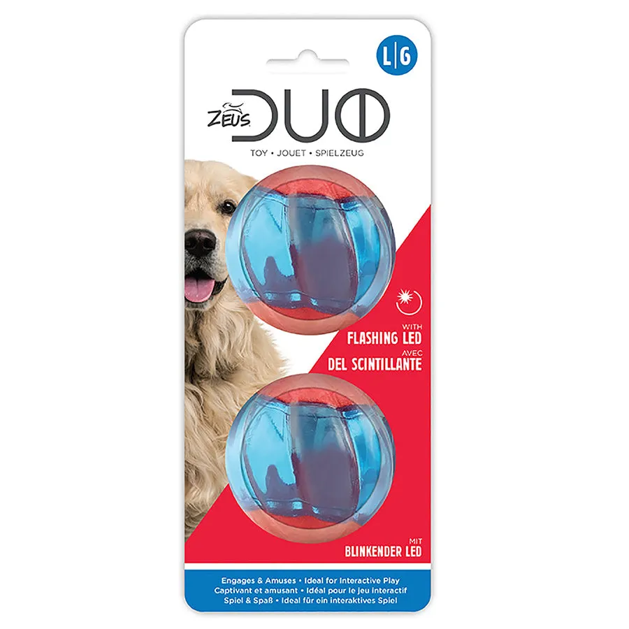 Zeus Duo Balls with LED Lighting 2Pk 2 Sizes