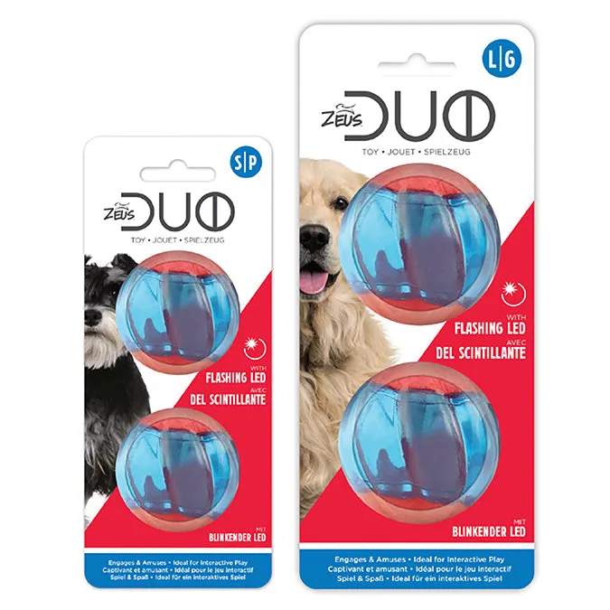 Zeus Duo Balls with LED Lighting 2Pk 2 Sizes